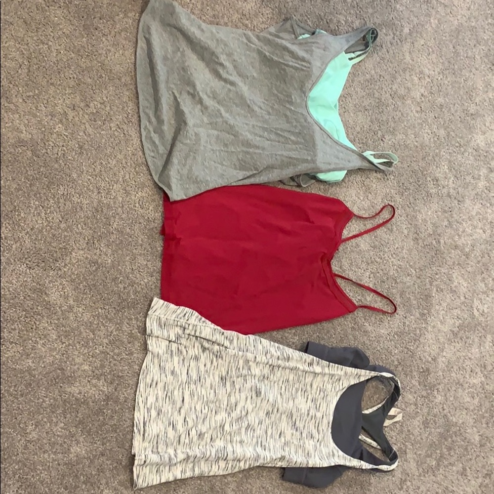 Size 4-6 lululemon bundle. 3 leggings and 3 tanks